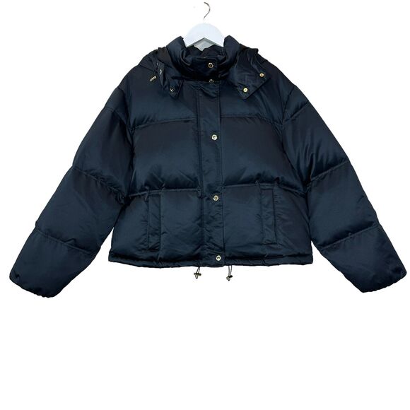Ralph Lauren Black Label White Duck Down Puffer Coat Black Women Plus Sz 2X NWT